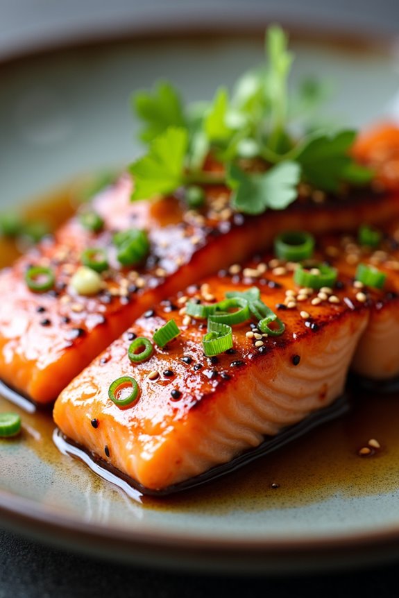 miso glazed salmon fillets