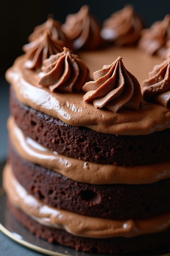 mocha chocolate coffee torte