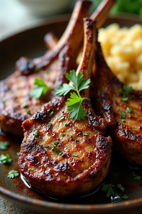 moroccan spiced lamb chops