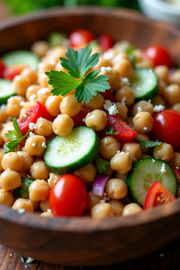 nutritious customizable chickpea salad