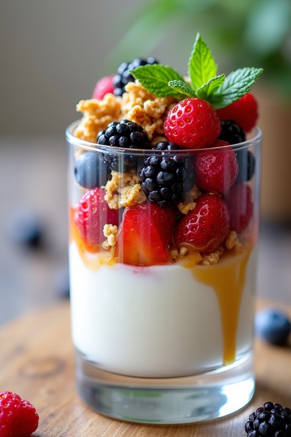 nutritious greek yogurt parfait