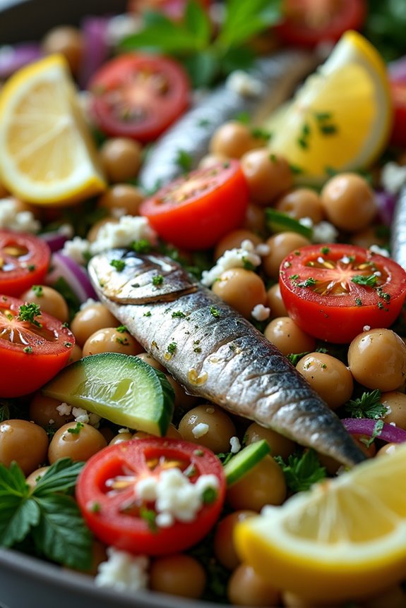 nutritious mediterranean sardine salad