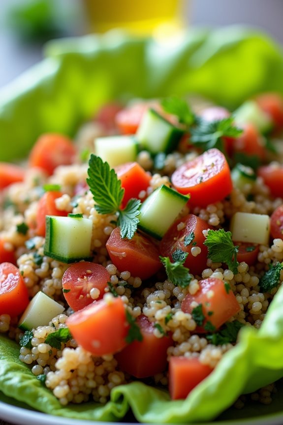 nutritious quinoa vegetable wraps