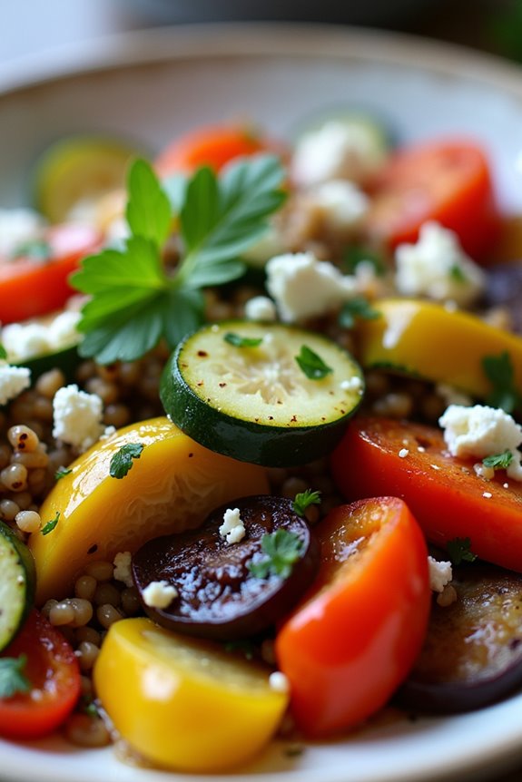 nutritious roasted vegetable salad