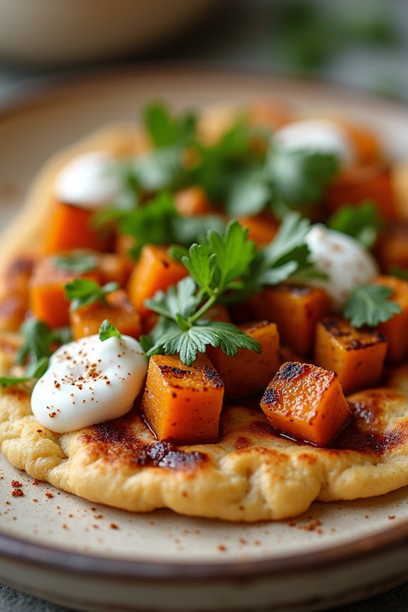 nutritious sweet potato flatbread