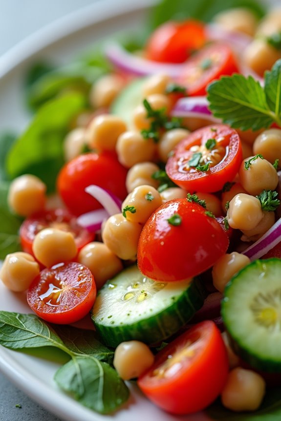 nutritious vibrant chickpea salad