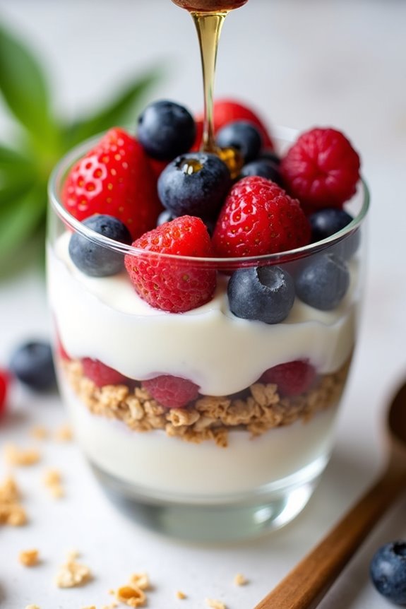 nutritious yogurt berry parfait