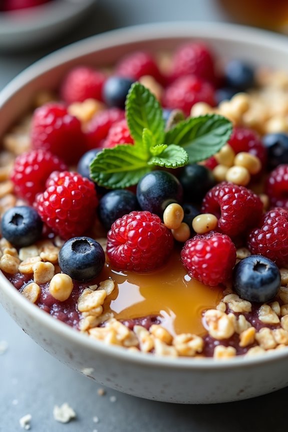 nutty berry oat bowl