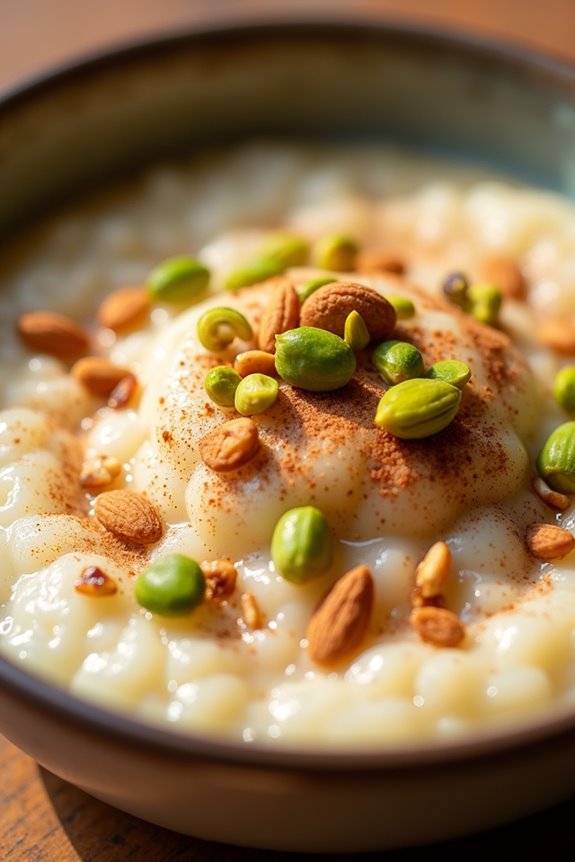 nutty creamy rice pudding