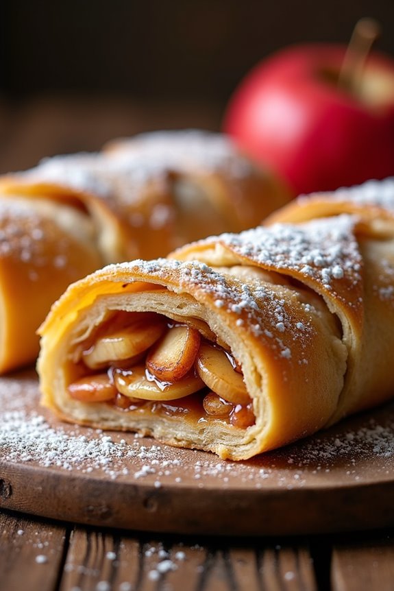 nutty flaky apple filled delight