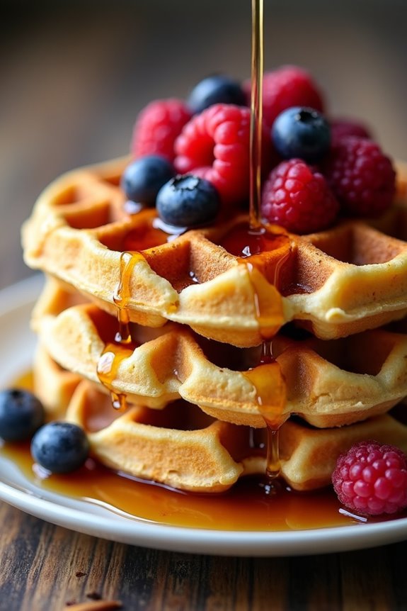 nutty gluten free waffle recipe