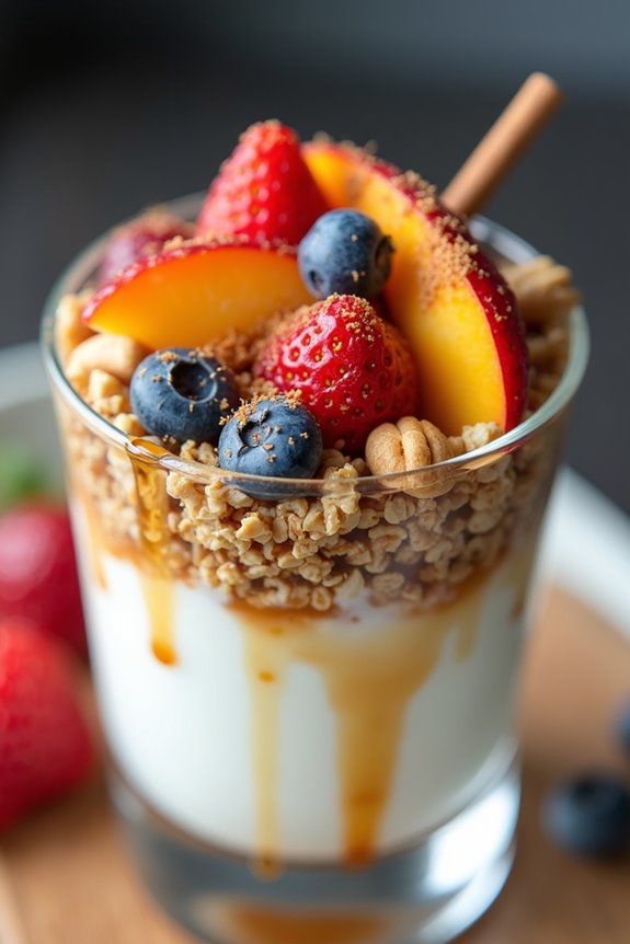 nutty honey yogurt parfait