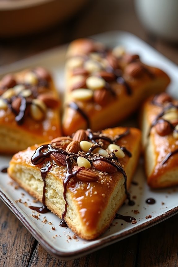 nutty triangular pastry treat