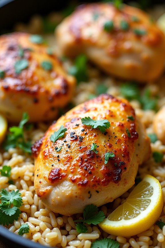 one pan lemon chicken dish