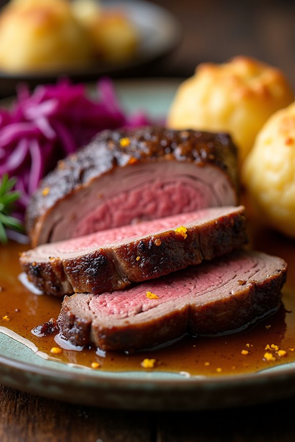 orange infused german sauerbraten