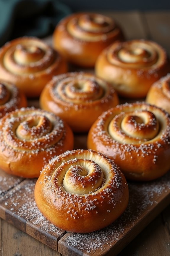 overnight spiced cardamom buns