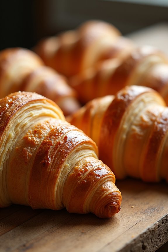 perfect flaky buttery croissants