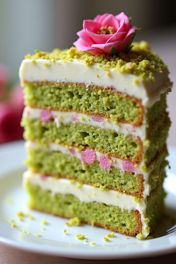 pistachio and rose delight