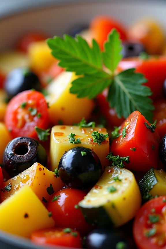 portuguese inspired vegetable medley