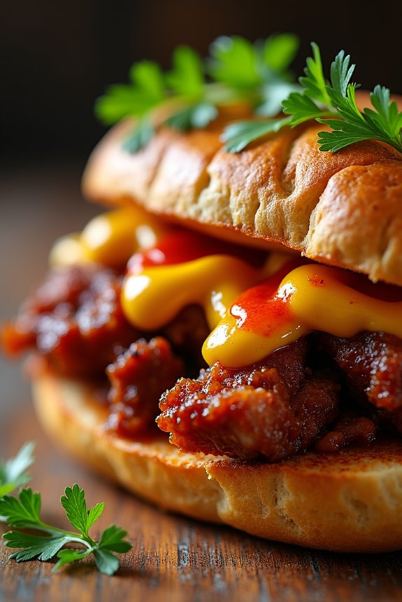 portuguese marinated pork sandwich