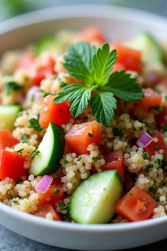quinoa tabbouleh bowl recipe