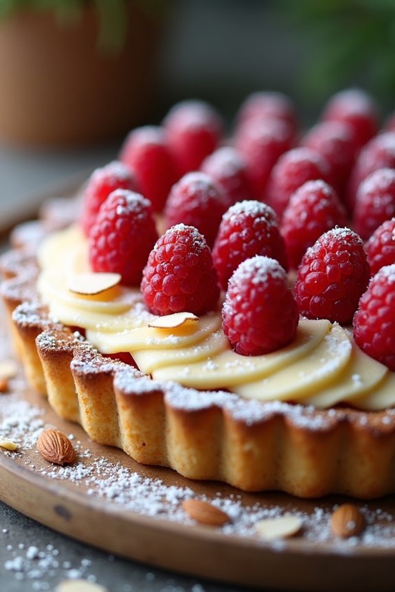 raspberry almond tart delight