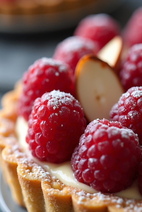 raspberry almond tart delight