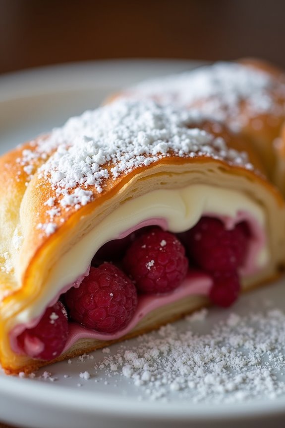 raspberry cream strudel delight