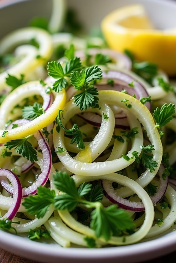 refreshing fennel herb salad