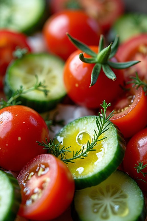 refreshing mediterranean vegetable salad