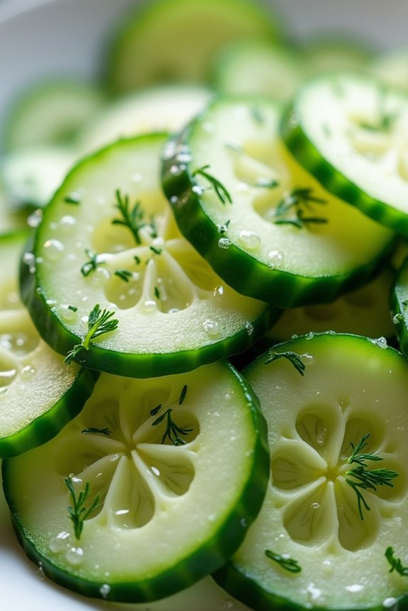 refreshing scandinavian cucumber salad