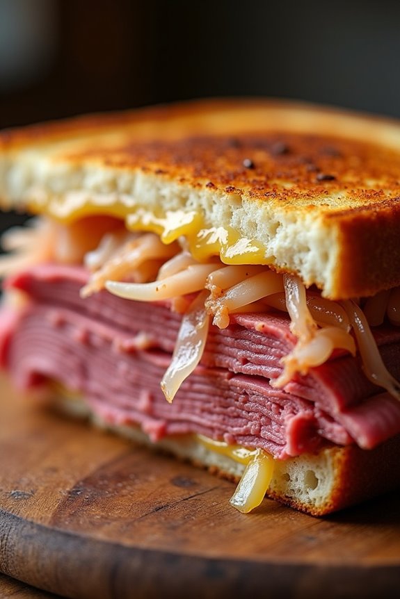 reuben sandwich with sauerkraut
