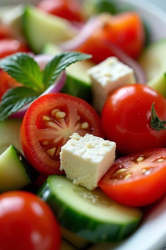 revitalizing mediterranean breakfast salad