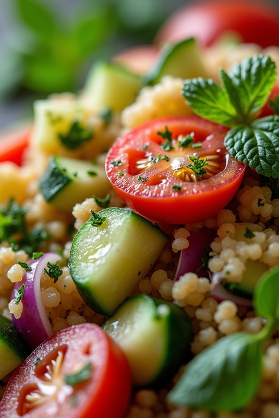 revitalizing mediterranean herb salad