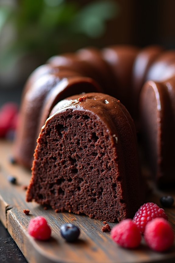 rich moist chocolate cake