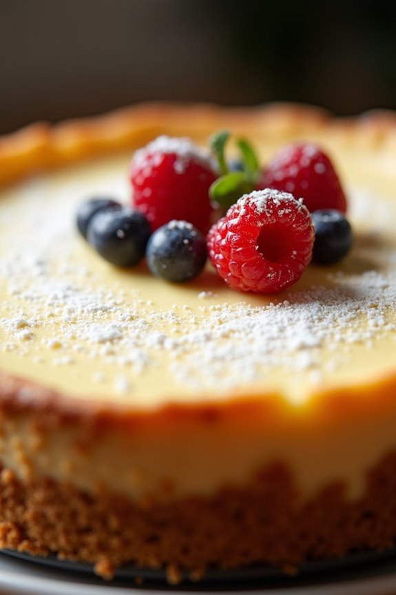 ricotta cheesecake with elegance