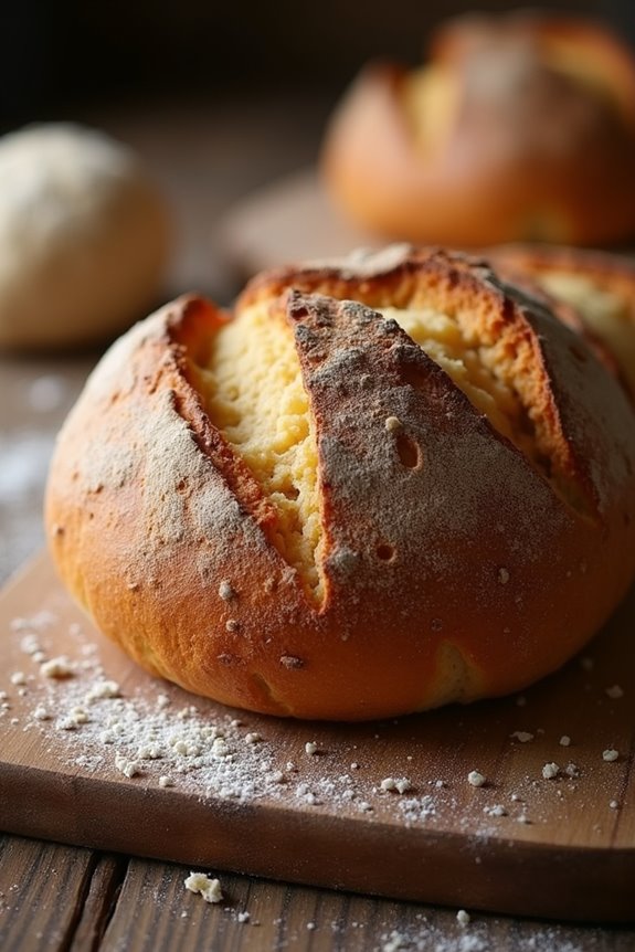 rustic bread with fermentation