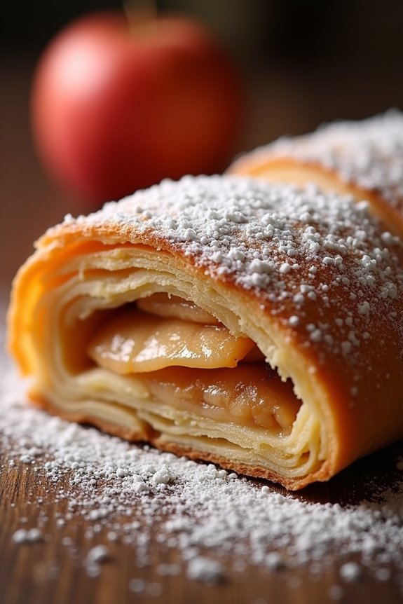 rustic spiced apple pastry