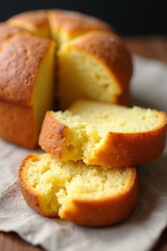 rustic sweet homemade cornbread