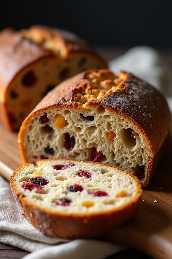 rye bread with dried fruits