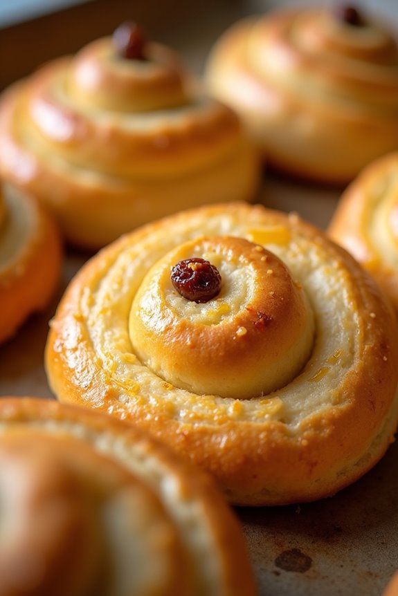saffron infused holiday buns
