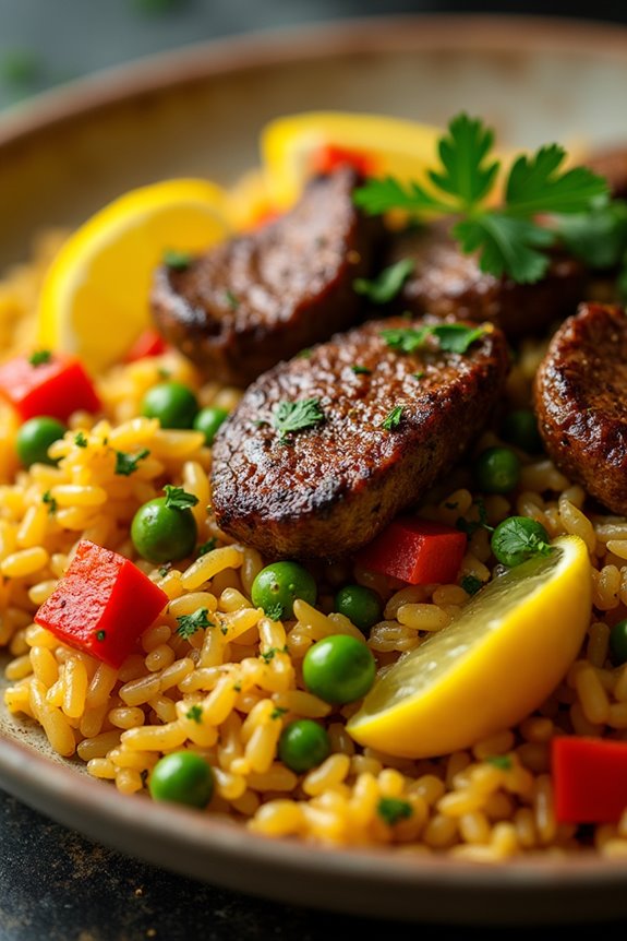 saffron infused lamb pilaf delight
