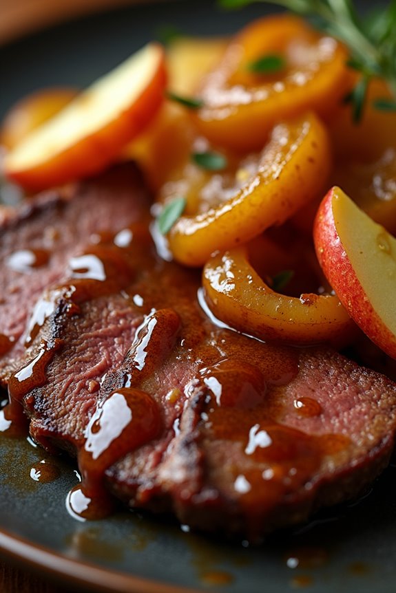 sauerbraten with apple sweetness