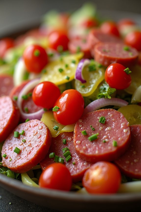 sausage salad with versatility