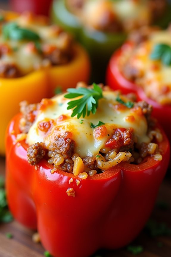 sausage stuffed bell peppers recipe