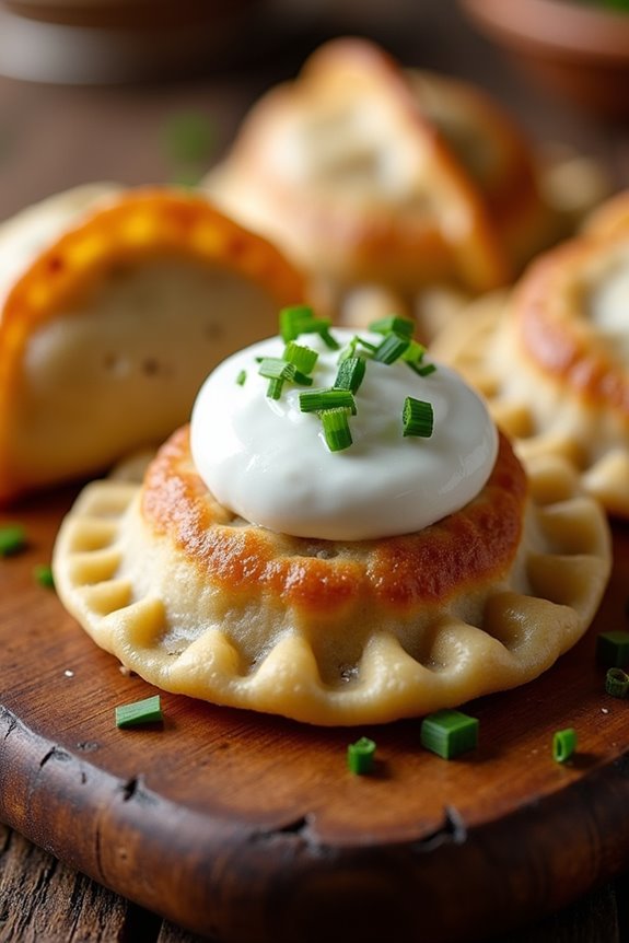 savory beef filled dumplings