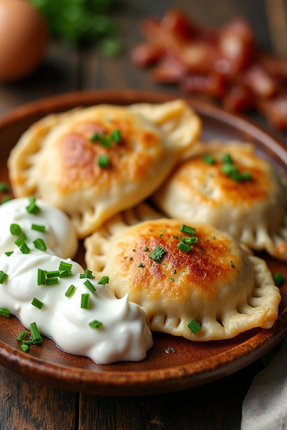 savory chicken herb dumplings