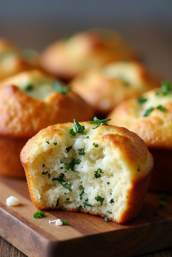savory feta herb muffins