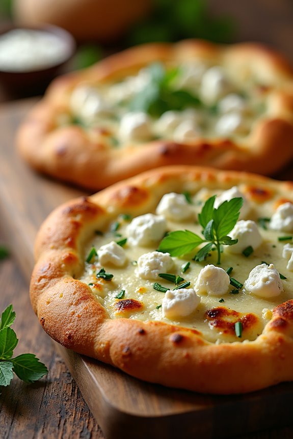 savory herb infused flatbreads