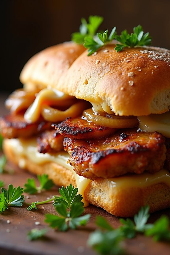 savory pork sandwich delight